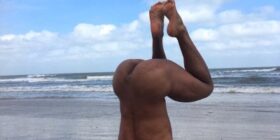 naked yoga outdoor