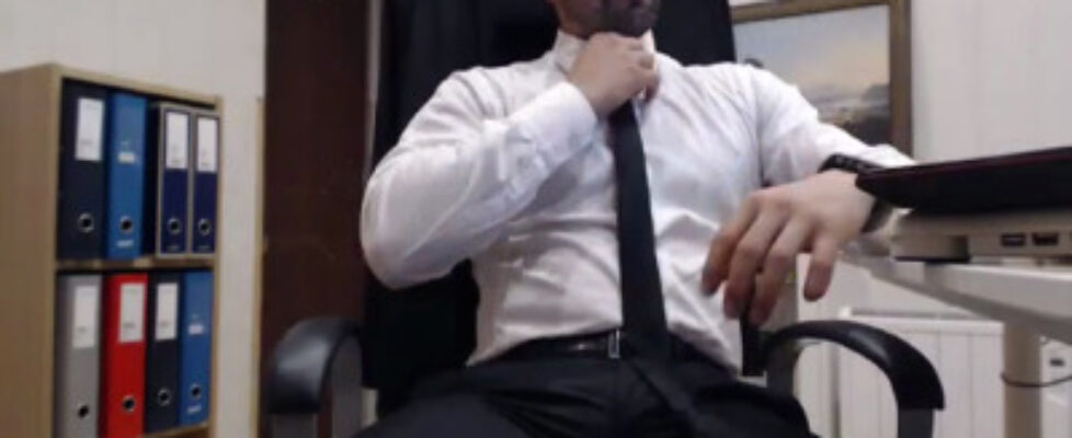 straight executive caught jacking off on camera