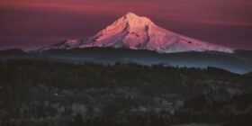 mt hood during sunset oc 2400x3000