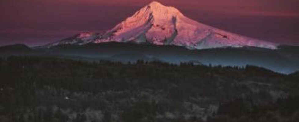 mt hood during sunset oc 2400x3000