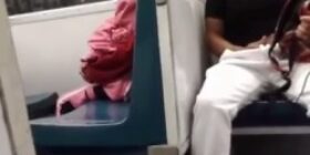 a dude was whipped his dick out on the train