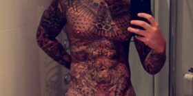 tattooed stud former x factor contestant ellis