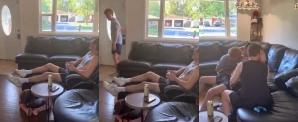 Twinks worship their young master