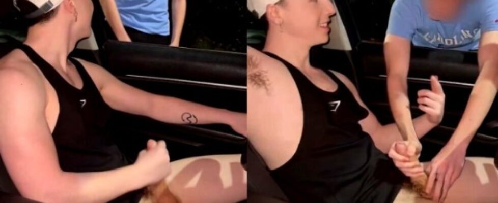 Clip of a twink getting sucked in the front seat