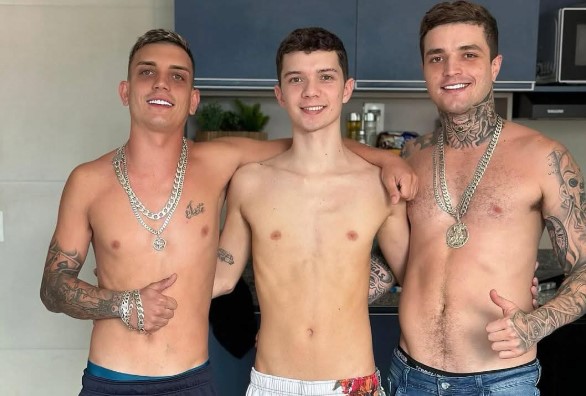 Julinho alecio, and erick diaz have a threesome