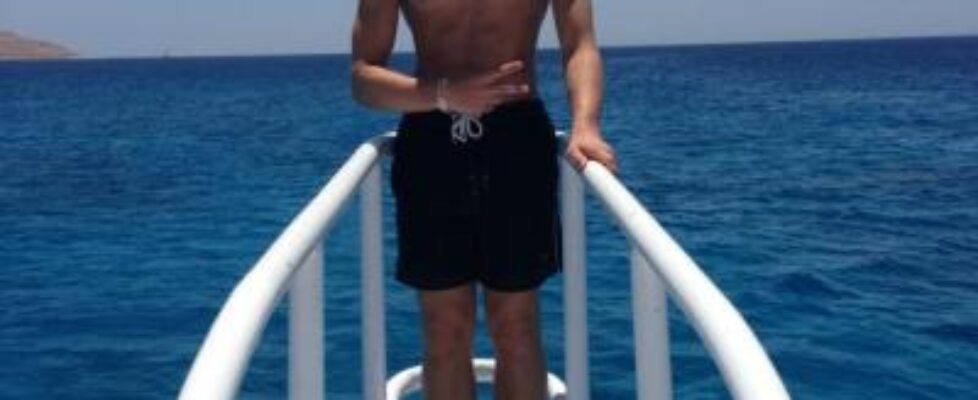 candid shirtless aj pritchard on holiday