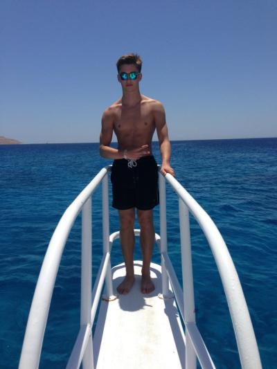 candid shirtless aj pritchard on holiday