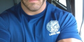 straight blue collar hunk