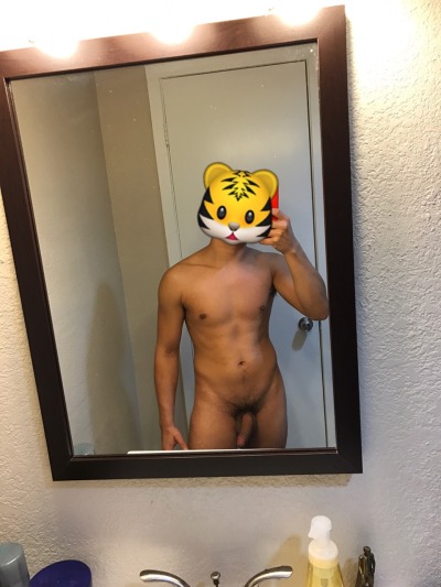 tigermoji day off just hanging out naked