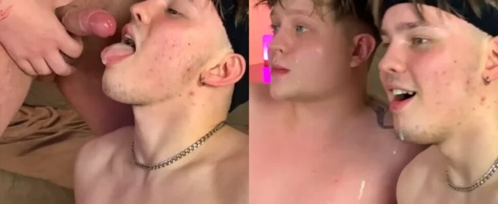 Young guy gets fed a load