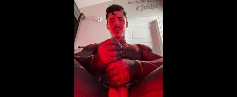 Oiling up my big cock while wearing my superhero costume jake andrich (jakipz)