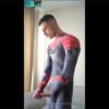 Jerking my big cock in my spiderman costume max barz (max_barz)