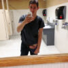 nakedpublicfun exposing himself in the bathroom