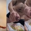 Alejandro belmont jerks off onto a sandwich and eats it